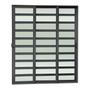 Imagem de Porta de Correr com Travessas 3 Folhas Moveis Sequenciais 210 X 240 Elite com Fechadura Tetra Vidro