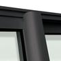 Imagem de Porta de Correr com Travessas 3 Folhas Moveis Sequenciais 210 X 240 Elite com Fecho Automático Vidro