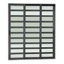 Imagem de Porta de Correr com Travessas 3 Folhas Moveis Sequenciais 210 X 240 Elite com Fecho Automático Vidro