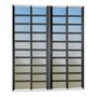 Imagem de Porta de Correr com Travessas 4 Folhas Moveis 210 X 200 Elite com Fechadura Tetra Vidro Reflex