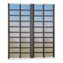 Imagem de Porta de Correr com Travessas 4 Folhas Moveis 210 X 200 Elite com Fechadura Tetra Vidro Reflex