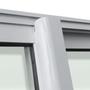 Imagem de Porta de Correr com Travessas 4 Folhas Moveis 210 X 200 Elite com Fecho Automático Vidro Liso