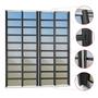Imagem de Porta de Correr com Travessas 4 Folhas Moveis 210 X 240 Elite com Fecho Automático Vidro Reflex