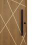 Imagem de Porta de Correr Padrão Imbuia Agatha Trilho Embutir Puxador Tubolar 800 Mm 102 X 210 Esquerdo