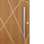 Imagem de Porta de Correr Padrão Imbuia Agatha Trilho Vision Puxador Barra Chata 800 Mm 110 X 210 Direito