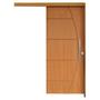 Imagem de Porta de Correr Padrão Imbuia Belissima 6 Trilho Embutir Puxador Tubolar 800 Mm Cromado 72 X 210 Dir