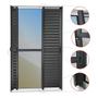 Imagem de Porta de Correr Venez. 3 Folhas Moveis 210 X 120 Elite com Fechadura Tetra Vidro Reflex