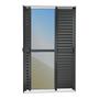 Imagem de Porta de Correr Venez. 3 Folhas Moveis 210 X 120 Elite com Fechadura Tetra Vidro Reflex