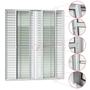 Imagem de Porta de Correr Venez. 6 Folhas Moveis 210 X 240 Elite com Fechadura Tetra Vidro Liso