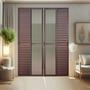 Imagem de Porta de Correr Venez. 6 Folhas Moveis 210 X 240 Elite com Fecho Automático Vidro Liso