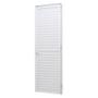 Imagem de Porta de Giro em Alumínio Branco Caribe Max 215x60x6cm Esquerda com Ventilação Jap