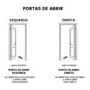 Imagem de Porta De Madeira Frisada C/ Puxador 210x80 Lado esquerdo 