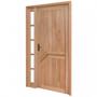 Imagem de Porta de Madeira Lambril 213x109cm com Batente 9,4cm EWK P13 M33 Rondosul