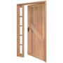 Imagem de Porta de Madeira Lambril 213x119cm com Batente 9,4cm EWK P14 M33 Rondosul