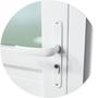 Imagem de Porta de PVC 216x80cm com 1 Vidro Temperados ITEC Brimak