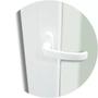Imagem de Porta de PVC de Correr 210x200cm com 3 Folhas e Vidro Liso Temperado com Cremona ITEC Brimak