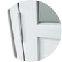 Imagem de Porta de PVC Mista 216x80cm com Vidro Mini Boreal ITEC Brimak