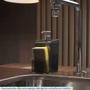 Imagem de Porta Detergente 500Ml Dispenser Com Porta Bucha Slim Preto