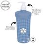 Imagem de Porta detergente decorado 540 ml com pressurizador azul Plasutil ref.3258