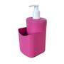 Imagem de Porta Detergente Dispenser Com Suporte Bucha 500ml CVL