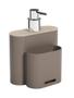 Imagem de Porta Detergente Dispenser com Suporte para Bucha 500 ml Warm Gray e Light Gray Coza