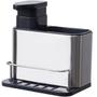 Imagem de Porta Detergente Dispenser Sabão Liquido Esponja Bucha Inox