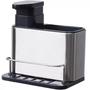 Imagem de Porta Detergente Dispenser Sabão Liquido Esponja Bucha Inox