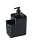 Imagem de Porta Detergente e Esponja Rattan Dispenser com Suporte P/ Bucha Preto Sabonete