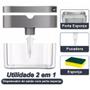 Imagem de Porta Detergente Para Pia De Cozinha Esponja Dispenser Dosador