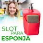Imagem de Porta Detergente Vermelho Com Suporte Para Esponja 500ml - UZ