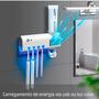Imagem de Porta Dispenser Escova Dentes Esterilizador UV e Placa Solar - Vision