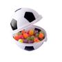 Imagem de Porta Doces Bola Futebol Potinho com tampa 380ml Kit com 4