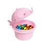 Imagem de Porta Doces Coroa Princesas Potinho com tampa 220ml Kit com 4