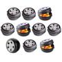 Imagem de Porta Doces Roda Potinho com tampa 340ml Kit com 10