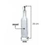 Imagem de Porta eite Galheteiro De Vidro 250Ml Com Bico Dosador Inox