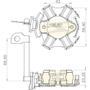 Imagem de Porta escova do motor de partida Mercedes L 1113 1966 a 1987