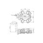 Imagem de Porta Escovas Motor Partida Touareg 4.2 V8 Bravo Doblo Punto Strada 1.9 MB Classe A B C Cl Slr Mini Cooper Clubman Roadster AUD Alfa Lan cia Opel Refe
