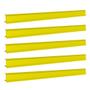 Imagem de Porta Etiqueta Bandeja Gondola Fit 90 Cm Amarelo Kit Com 15