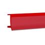 Imagem de Porta Etiqueta Bandeja Gondola Fit 90 Cm Vermelho Kit Com 30