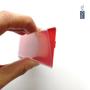 Imagem de Porta Etiqueta Preço c/ Fita Dupla Face 3M 10cm x 3,5cm VERMEL U - Kit 100 Un