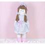Imagem de Porta fralda boneca gigi - vestido com lese 65 cm