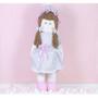 Imagem de Porta fralda boneca gigi - vestido com lese 65 cm