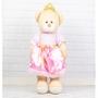 Imagem de Porta fraldas ursa princesa petit com renda - enfeite de porta bebe