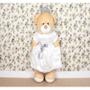 Imagem de Porta fraldas ursa vestido cetim branco, com lese/ com coroa - decoração quarto do bebe