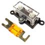 Imagem de Porta Fusível Caixa Midi Acrílico Reforçada e Fuzivel Mini Faca Modelo Anl Universal Ouro Tecnoise