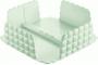 Imagem de Porta Guardanapo de Mesa  BPA Free 20 x 20 x h7,3cm - Tiffany - Verde Malva - Guzzini