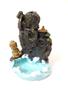 Imagem de Porta incenso cascata em resina buda meditando na beira do mar cores diversas 13cm