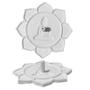 Imagem de Porta Incenso Flor Lotus Incensário Decoração Branco Buda