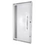 Imagem de Porta Lambri Pivotante de Aluminio 227x115cm com Visor Branco