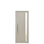 Imagem de Porta Lambril 2,10(A) X 1,00(L) Com Visor e Puxador Aluminio Branco Lado Direito - Hale
